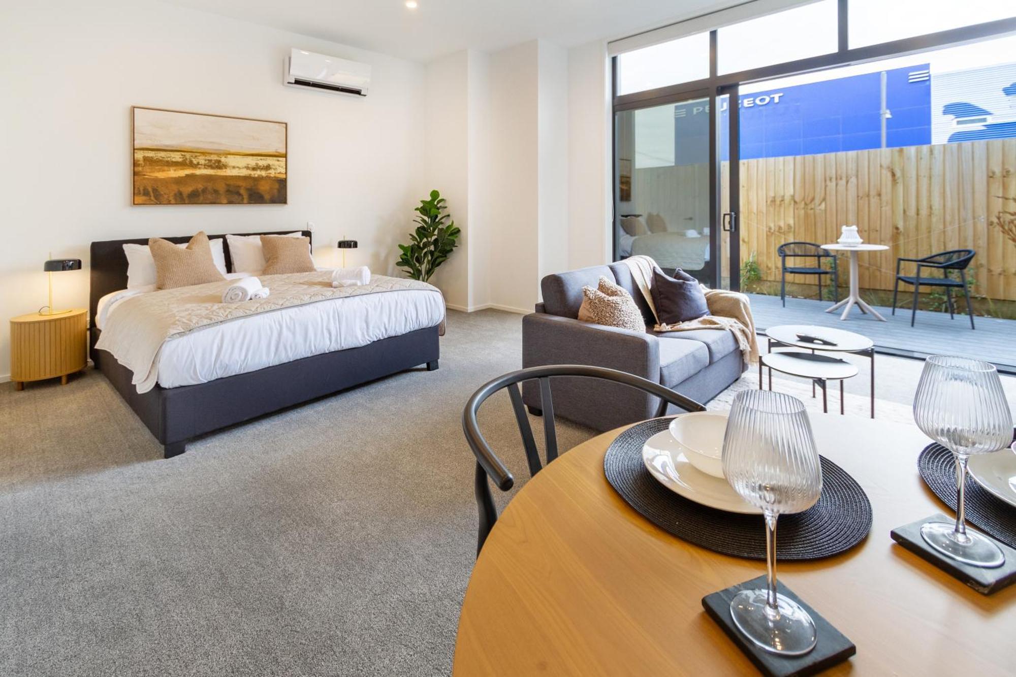 Single Level Studio, Cbd Escape: King Bed Christchurch Exteriér fotografie